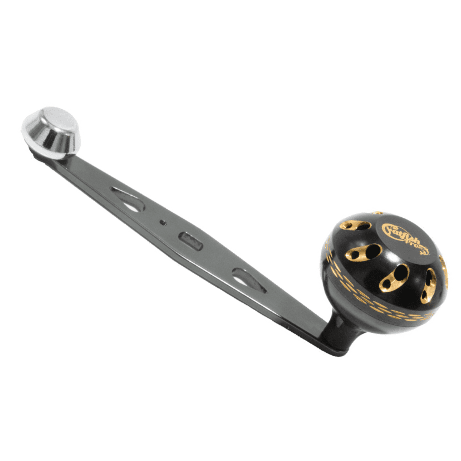 baitcasting reel power handles HEIGHTEN 120mm Fishing Handle for Shimano Daiwa Abu Garcia Penn Kastking Lew's Reel Crank Accessory (120mm Handle 24mm TPE Knob ensuring reliable and long Gomexus DC-CA27 | Carbon Baitcasting