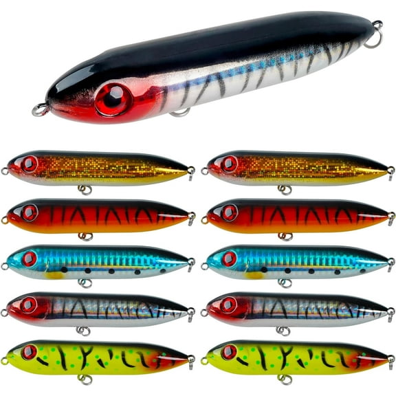 Catfish Rattling Line Float Lure Catfish Float Rig Popper Lure Demon Dragon Style Peg Lure for Santee Rig Fishing Rattle Bait for Lake River Bank, 10pcs