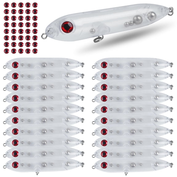 Catfish Rattling Line Float Rig Lure Demon Dragon Style Peg Catfish Spook Rattle Floats for Santee Rig Catfishing Blank Unpainted Fishing Lures 10/20 Pack