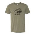 thumbnail image 1 of "Catfish Shirt, Catfish Queen, Gift For Her, Women's Fishing Shirt, Fishing Mom, Ladies Top, Funny Tees, Catfish Lover, Trendy T, 2020 Tee, Heather Olive, XL", 1 of 1
