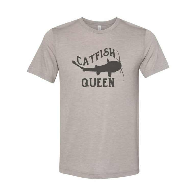 Catfish Shirt, Catfish Queen, Gift For Her, Women's Fishing Shirt, Fishing  Mom, Ladies Top, Funny Tees, Catfish Lover, Trendy T, 2020 Tee, Heather  Stone, XL 