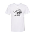 thumbnail image 1 of "Catfish Shirt, Catfish Queen, Gift For Her, Women's Fishing Shirt, Fishing Mom, Ladies Top, Funny Tees, Catfish Lover, Trendy T, 2020 Tee, White, LARGE", 1 of 1