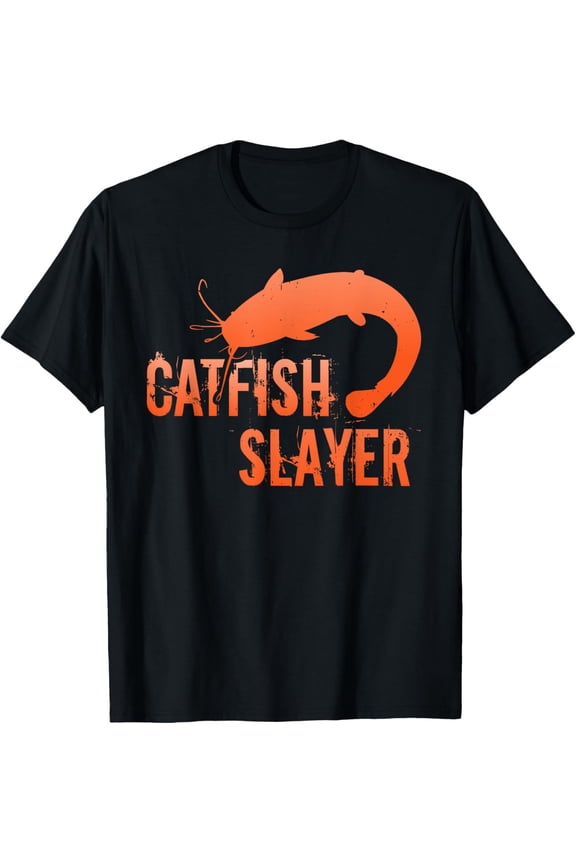 Catfish Slayer Catfish Angel T-Shirt men and women can wear, black, white, gifts