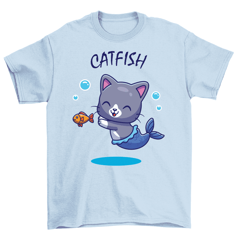Cute Catfishing Designs For Men Women Funny Fishing Catfish T-Shirt