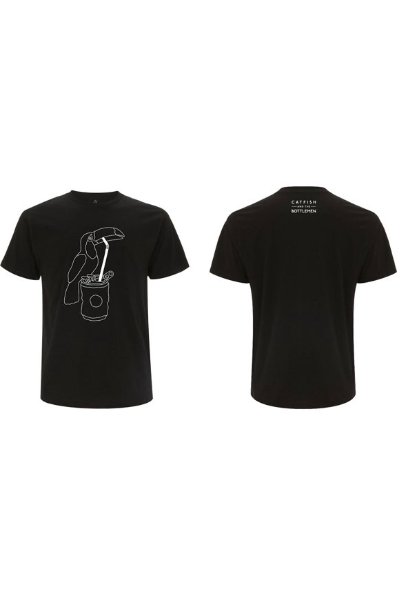 Catfish & The Bottlemen Unisex T-Shirt Toucan (Back Print) (X-Large)