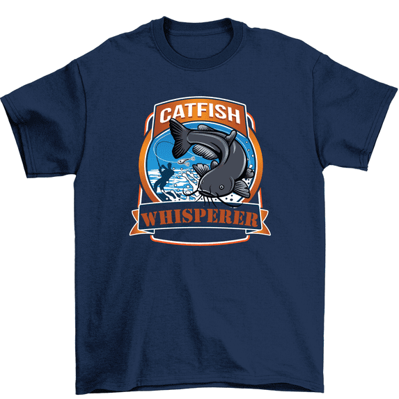 Catfish Whisperer T-Shirt Fishing Fisherman Dad T-Shirt Men