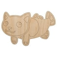 thumbnail image 1 of Catfish the Cat Fish Mermaid Wood Shape Unfinished Piece Cutout Craft DIY Projects - 6.25 Inch Size - 1/8 Inch Thick, 1 of 7
