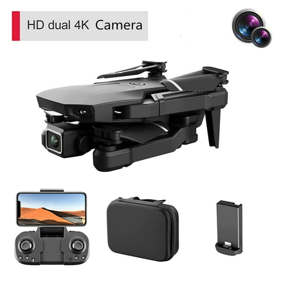 Catgeta 4K HD FPV Camera Drone with Remote Control,Altitude Hold,eadless Mode,Foldable Arms,100m R/C Range,3 Speeds,6-Axis Gyro,WiFi FPV Transmission,Trajectory Flight,12 Min Flight Time,Black