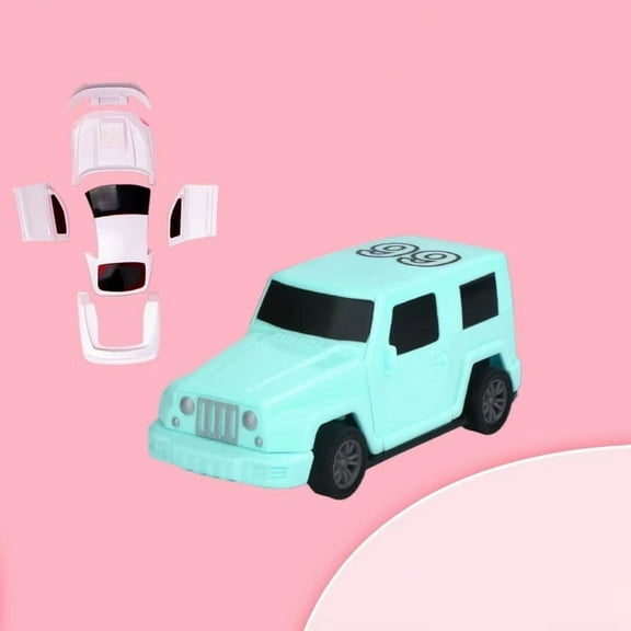 Catgeta Transforming Fly Car,4.72x1.85x1.57,Durable Pull Back Toy Vehicle,Surprise Split Feature,Easy No-Battery Play,Gift for Kids 3+ (Blue/Pink)