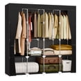 thumbnail image 1 of Catgood 67-Inch Wide Portable Closet Organizers and Storage with 4 Hanging Rods & 8 Shelves, Multi-Functional Wardrobe Clothes Storage for Bedroom, Living Room, Closet, Garage, Dorm, Black, 1 of 13