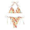 thumbnail image 1 of Cathalem 2 Piece Bathing Suits for Women Women's Bikini Swimsuit Swimwear Two Pieces Bathing Suit(Yellow,XL), 1 of 5
