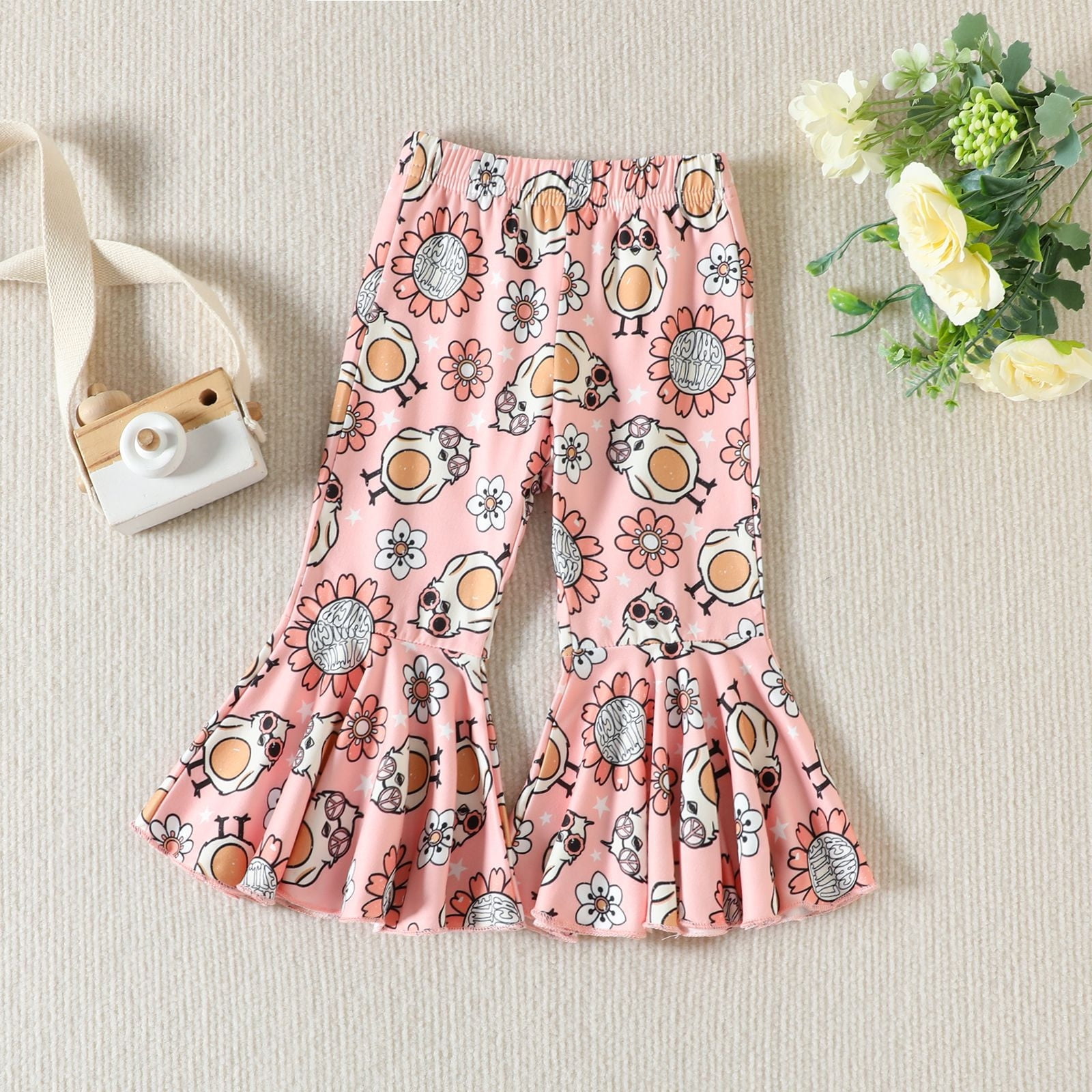 Cathalem Baby Girl Summer Clothes 36 Months Baby Girls Floral Autumn Easter Bunny Print Girls