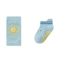 thumbnail image 1 of Cathalem Baby Socks Girl Newborn Grip Crew Socks with Non Slip/Anti Skid Soles for Baby Infants Toddlers Kids Boys Girls (Blue,0-1 Years), 1 of 3