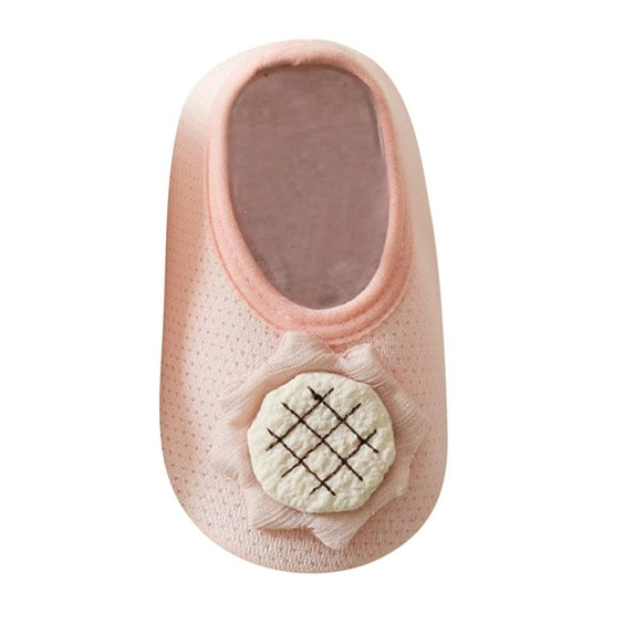 Cathalem Baby Socks Girl Toddler Non-Slip Ankle Socks Baby Anti-skid Grips Socks for Infant Kids (Pink,12-18 Months)