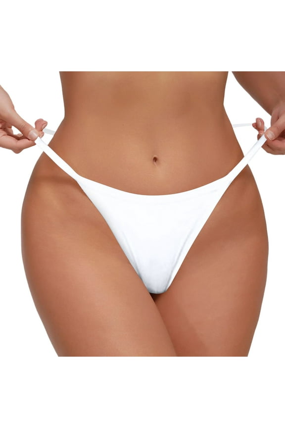 Bathing Suit Bottoms for Women Full Coverage Ruched Bikini Tankini Bottom Swimsuit Brief (White,One Size)