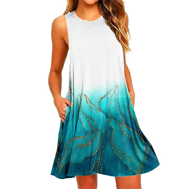  Comfortable Dresses for Women Beach Floral Tshirt