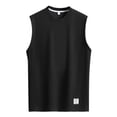 thumbnail image 1 of Cathalem Beach Tank Tops for Men Loose Fit Vest Sleeveless Tank Tops Muscle Shirts Sportwear for Men(Black,XL), 1 of 3
