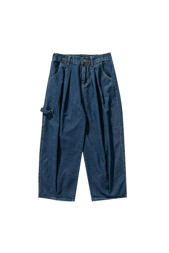 Big And Tall Jeans for Men Men's Slim Fit Jeans Skinny Jeans for Men, Straight Leg Fashion Streetwear Comfort Flex Waist Pants(Red,M)