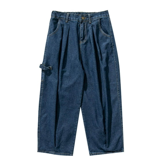 Cathalem Big And Tall Jeans for Men Men's Slim Fit Jeans Skinny Jeans for Men, Straight Leg Fashion Streetwear Comfort Flex Waist Pants(Red,M)