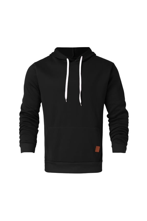 Big And Tall Mens Sweatshirts Mens Casual Hoodie Splicing Large Size Sweater Preppy Hoodies Sweatshirt Black 5X-Large