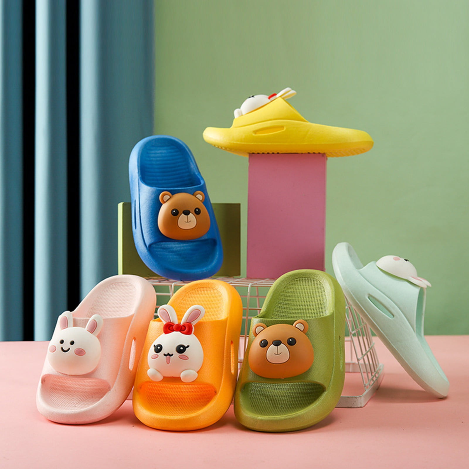 Cathalem Big Kids Slippers Home Slippers For Children Kids Little