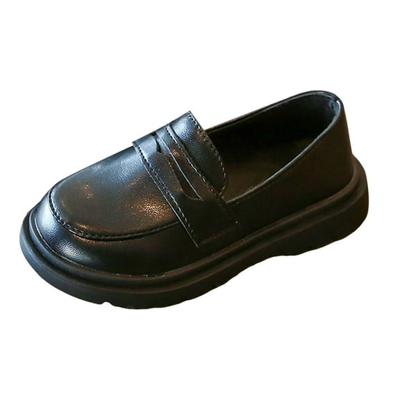 Cathalem Boy's Classic Oxfords Dress Shoes 2.5-11.5 Years (Black,2.5-3 Years)