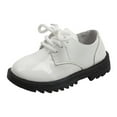 thumbnail image 1 of Cathalem Boys Dress Shoes Oxford Slip on Loafers 6 12 18 24 Months 2-10 Years (White,3-3.5 Years), 1 of 6