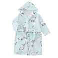 thumbnail image 1 of Cathalem Boys Girls Bathrobes,Toddler Boy Girl Robes,Children's Plush Soft Coral Fleece Hooded Pajamas Sleepwear Kids Light Blue 2-3 Years, 1 of 5