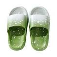 thumbnail image 1 of Cathalem Boys Slippers Kids Cloud Slides Boys Girls Shower Slippers Slip on Slide Sandals Non-slip Summer Beach Pool Shoes (Green,5.5), 1 of 5
