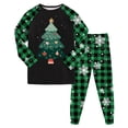 thumbnail image 1 of Cathalem Christmas Pjs Matching Sets Baby Christmas Matching Jammies Kids Holiday Sleepwear Set Green 2-3 Years, 1 of 6