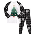 thumbnail image 1 of Cathalem Christmas Pjs Matching Sets Baby Christmas Matching Jammies Kids Holiday Sleepwear Set White 7-8 Years, 1 of 6