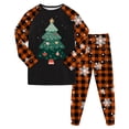 thumbnail image 1 of Cathalem Christmas Pjs Matching Sets Baby Christmas Matching Jammies Kids Holiday Sleepwear Set Wine 4-5 Years, 1 of 6