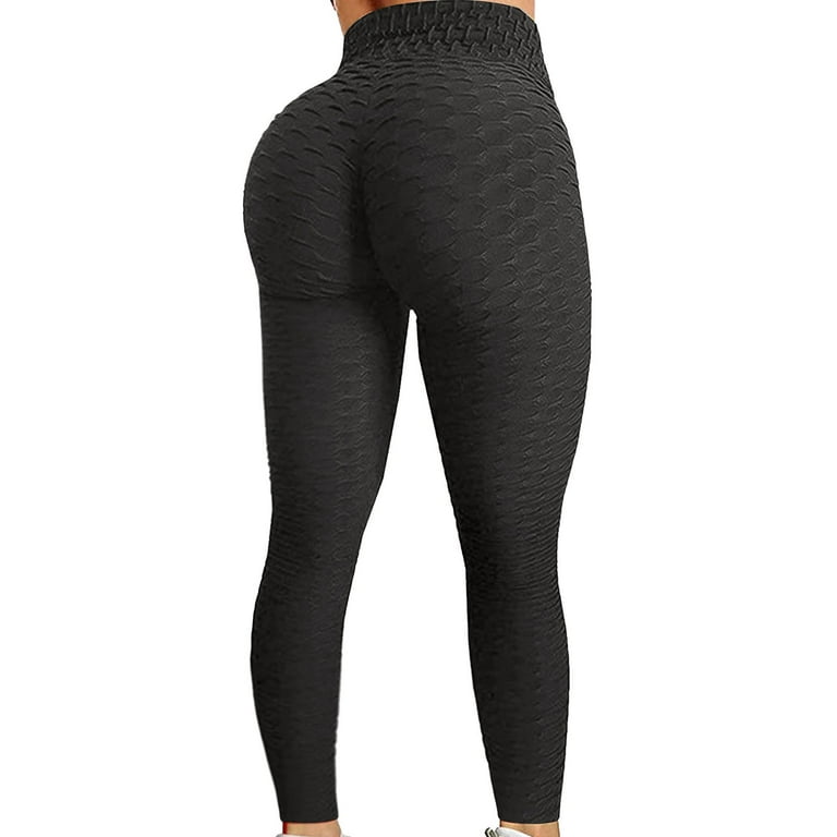 Cathalem Crazy Yoga Pants 23 Yoga Exercise High Waist Lifting Running  Women's Straight Leg Yoga Pants for Women High Waist Pants Black Large
