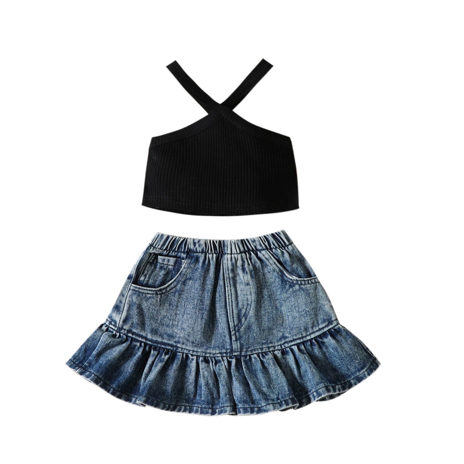 Akyzic Little Girl Skirt Outfit Two Piece Spring Azerbaijan