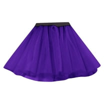 Cathalem Dance Skirts for Girls Toddler Girls Tutu Skirt Kids Solid Tiered Princess Party Layered Little Tulle Skirts for Girls (Dark Purple,3-8 Years)