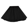 thumbnail image 1 of Cathalem Dance Skirts for Girls Toddler Girls Tutu Skirt Kids Solid Tiered Princess Party Layered Little Tulle Skirts for Girls (Black,3-8 Years), 1 of 3