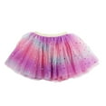 thumbnail image 1 of Cathalem Girl Skirt Girl Sparkly Metallic Mini Skirt Princess Teen Disco Dance Pleated Skirts (Dark Purple,S), 1 of 5