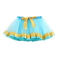thumbnail image 1 of Cathalem Girl Skirt Girls Tutu Skirt Elastic Tulle Stripe Skirt (Blue,5-8 Years), 1 of 5