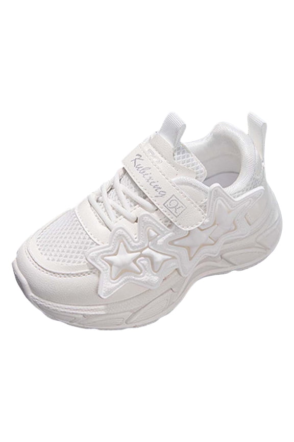 Girl Sneakers Little Girl & Big Girl Chunky Trainer Sneakers (White,2)