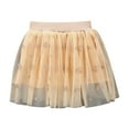 thumbnail image 1 of Cathalem Girls Skirt Girls Rainbow Flower Tulle Skirt Toddler Tutu Girls Clothes (Yellow,6-7 Years), 1 of 8