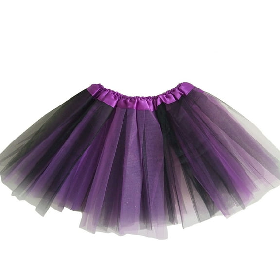 Cathalem Girls Skirt Girls Sequin Skirts Toddler Tutu Skirt Tulle Dance Skirts Girls Birthday Fashion Clothes (Purple,One Size)