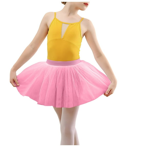 Cathalem Girls Skirts Girl Sparkly Metallic Mini Skirt Princess Teen Disco Dance Pleated Skirts (Pink,3-5 Yesrs)