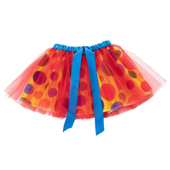 Cathalem Girls Skirts Tutu Skirt Girls Elastic Ballet Dance Skirts 4 Layers Tulle Tutu for Toddler Kid Children (Orange,4)