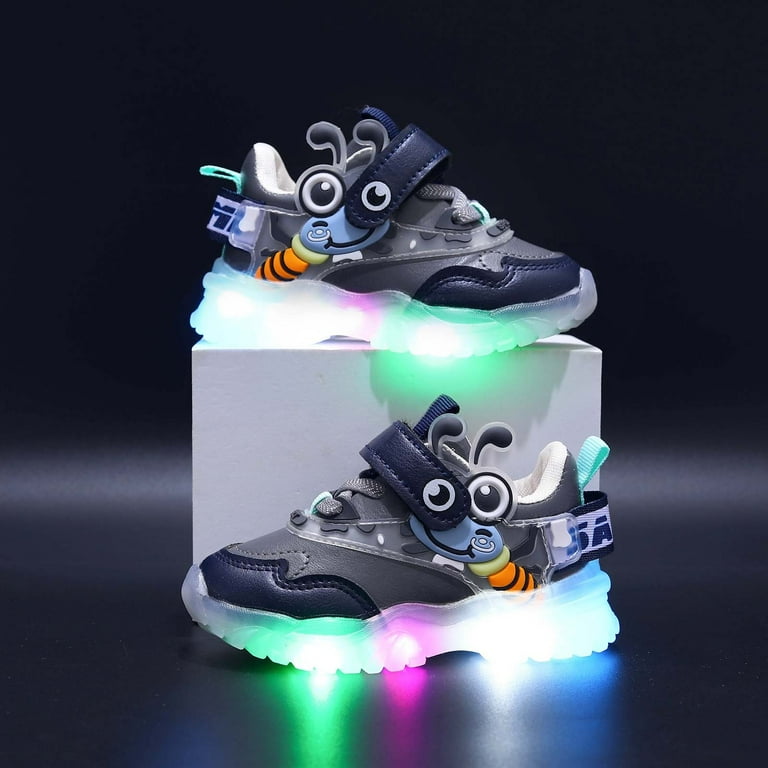 Cathalem Girls Sneaker Size 1 Light Up Shoes For Girls Toddler Led Walking Shoes Girls Kids Children Baby Toddler Shoe Size 11 Blue 24 Walmart