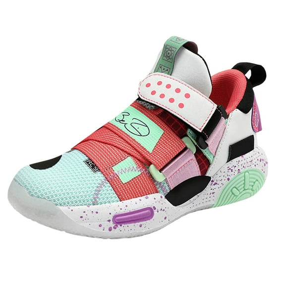 Cathalem Girls Sneakers Boys Girls Sneakers for Kids Non-Slip Tennis Shoes Fashion Lightweight Breathable Running Sport Athletic (Mint Green,12)