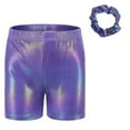 thumbnail image 1 of Cathalem Girls Summer Shorts Girls Casual Shorts Athletic Dance Tennis Cheer Shorts Running Preppy Sports Clothes (Purple,7-8 Years), 1 of 8