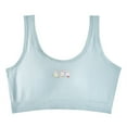 thumbnail image 1 of Cathalem Girls' Underwear Cotton Girls Training Bra - Crop Cami Training Bras for Girls with Adjustable Straps (Blue,L), 1 of 2