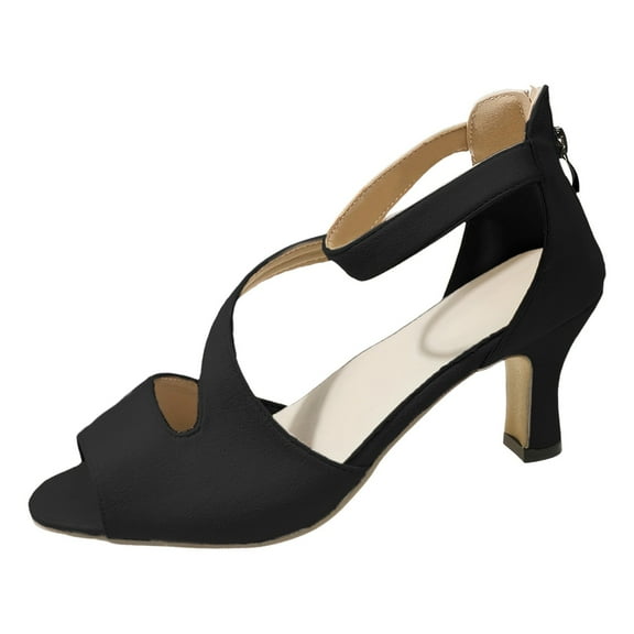 Cathalem Heels for Women Women's Convenient and Fashionable High Heels, Women's High Heels (Black,6.5)