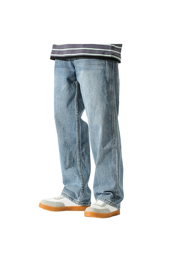 Jeans for Men Slim Fit Men's Slim Fit Jeans Skinny Jeans Denim Pants(Blue,32)