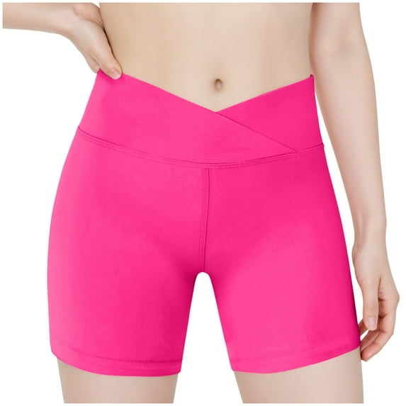 Cathalem Kids Girl Shorts Girls Bike Shorts Summer Shorts for Girls Toddler Dance Short Kids Biker Shorts (Hot Pink,7-8 Years)